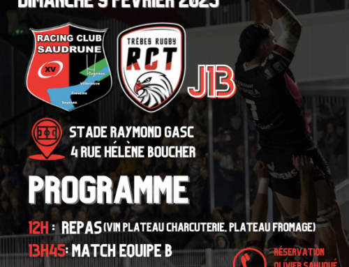 REPAS DES SUPPORTERS J13 09 FÉVRIER 2025 VS TRÈBES